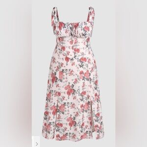 NWT - Cider - Floral Knotted Split Midi Dress - 3xl
